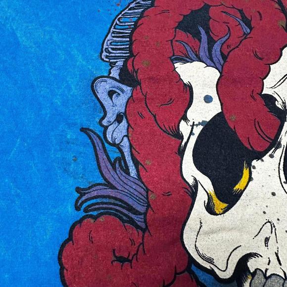 Misfits Official Squirm Mineral Wash Graphic T-Shirt Blue Men’s M - Picture 6 of 6